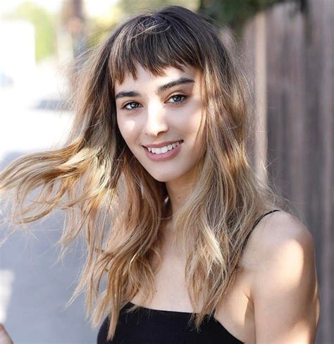 Short bangs hairstyles with long hair - This French girl-inspired bob combines Bardot bangs with a shoulder-length cut—such a great combination. If I opt for a longer bob or decide to grow it out, this is …